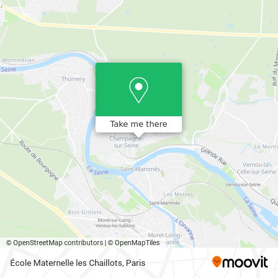 Mapa École Maternelle les Chaillots