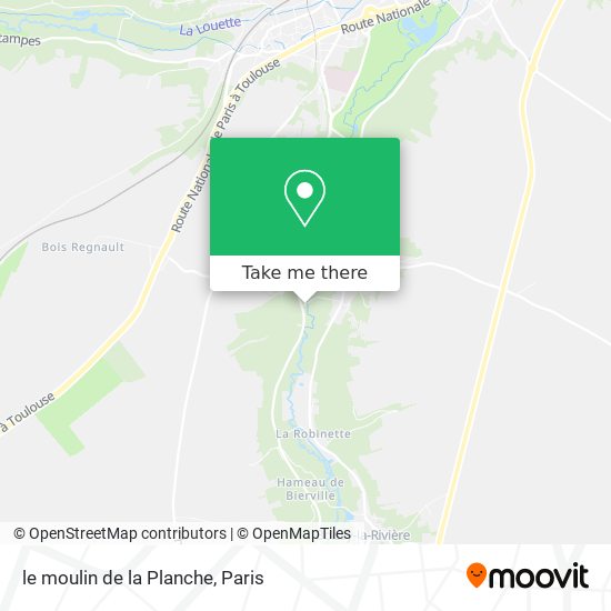 Mapa le moulin de la Planche