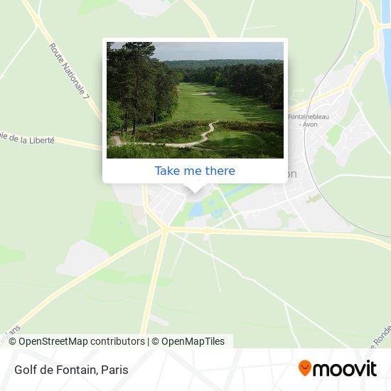 Mapa Golf de Fontain