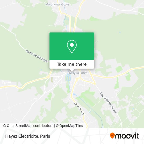 Hayez Electricite map