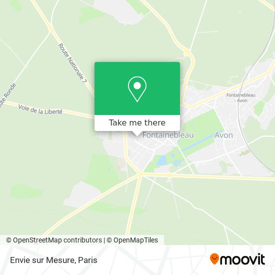 Envie sur Mesure map