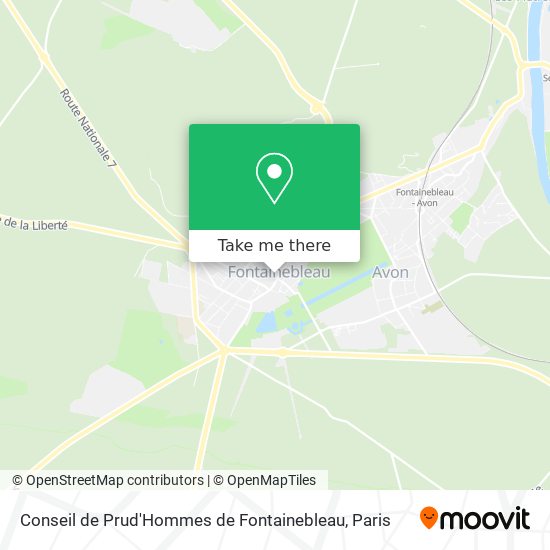 Mapa Conseil de Prud'Hommes de Fontainebleau