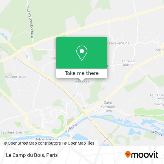 Mapa Le Camp du Bois