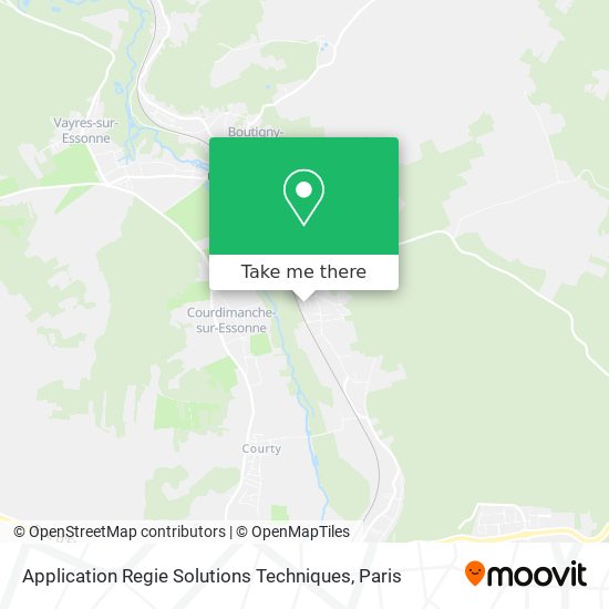 Application Regie Solutions Techniques map