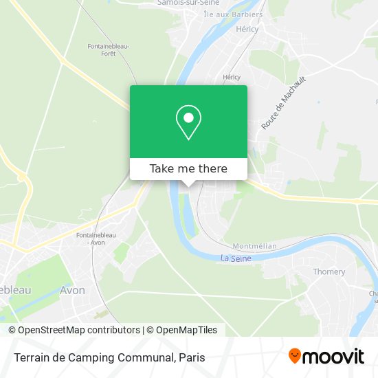 Terrain de Camping Communal map