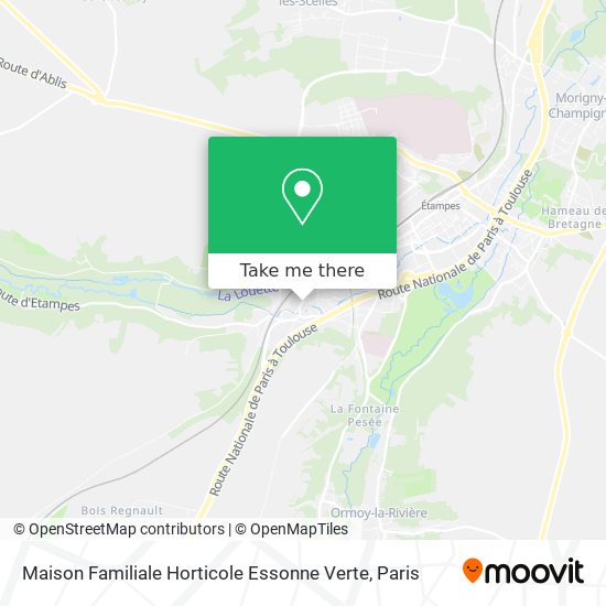 Maison Familiale Horticole Essonne Verte map