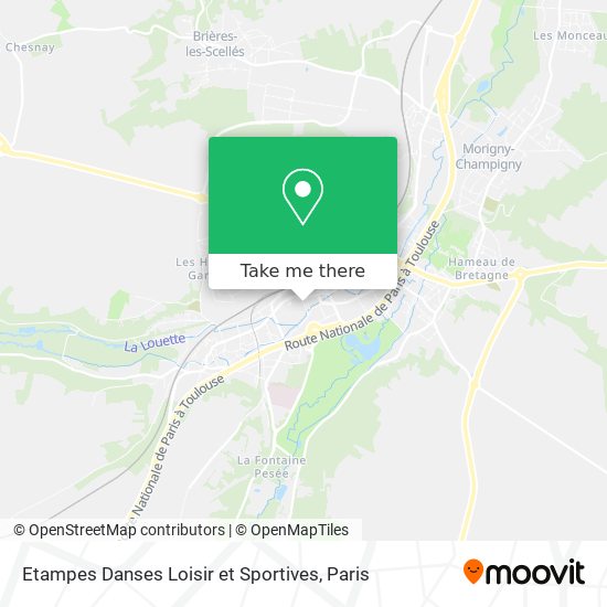 Etampes Danses Loisir et Sportives map