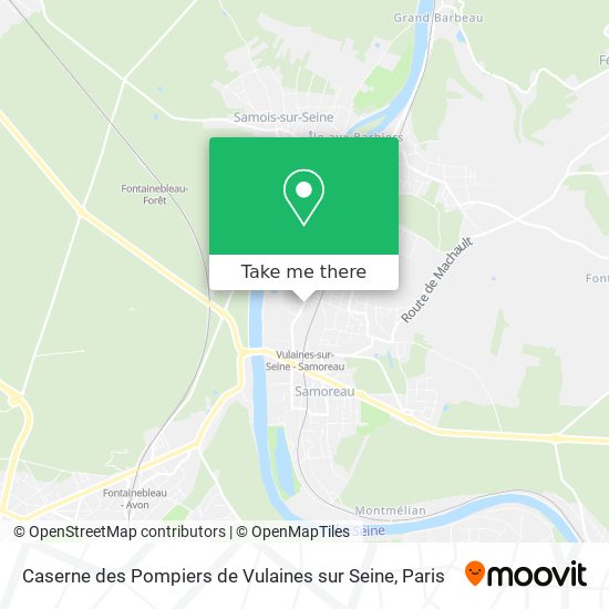 Caserne des Pompiers de Vulaines sur Seine map