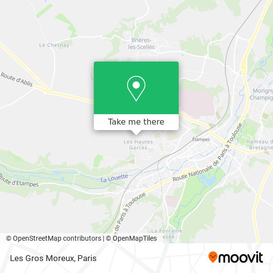 Mapa Les Gros Moreux