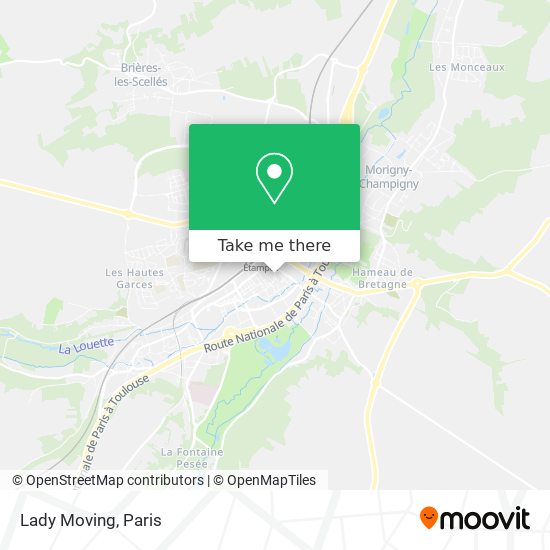 Lady Moving map