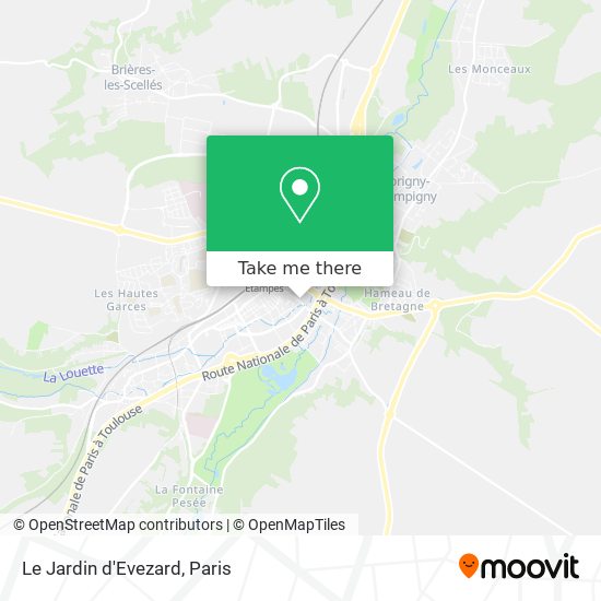 Le Jardin d'Evezard map