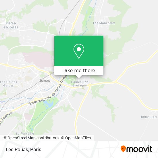 Les Rouas map