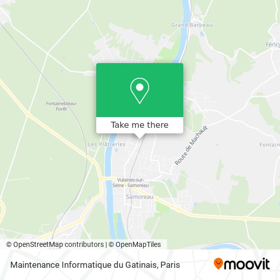 Maintenance Informatique du Gatinais map