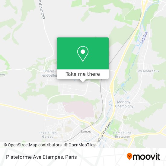 Plateforme Ave Etampes map