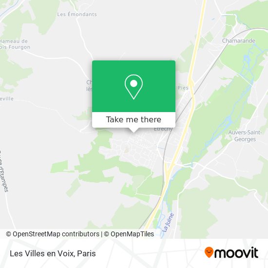 Les Villes en Voix map