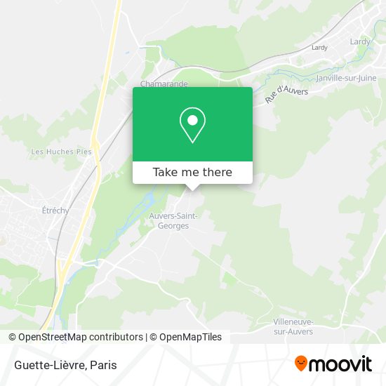 Mapa Guette-Lièvre