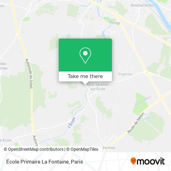 Mapa École Primaire La Fontaine