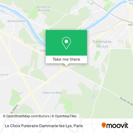 Mapa Le Choix Funeraire Dammarie-les-Lys