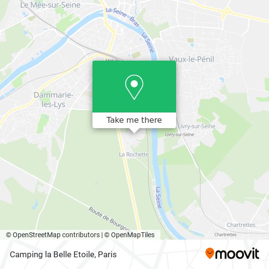 Camping la Belle Etoile map