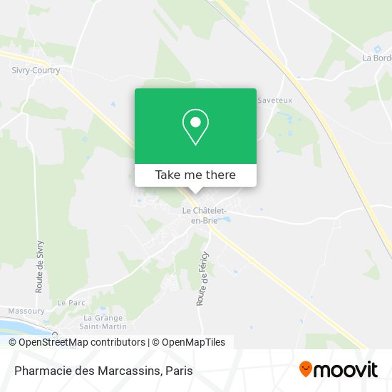 Mapa Pharmacie des Marcassins