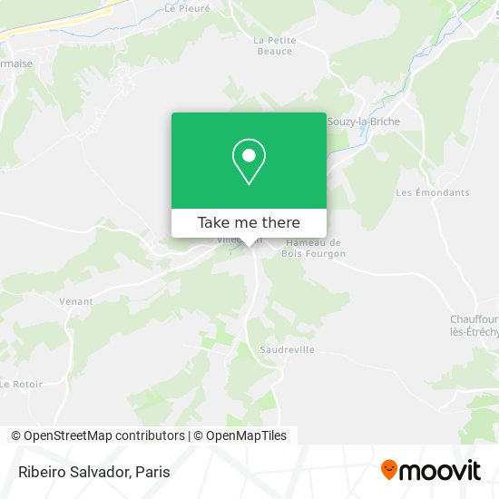 Ribeiro Salvador map