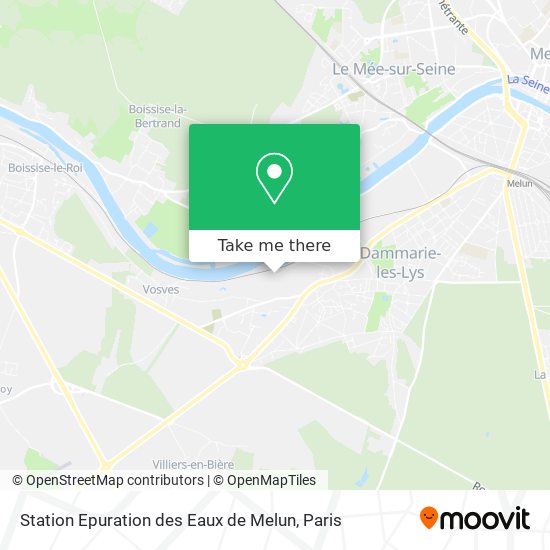 Mapa Station Epuration des Eaux de Melun