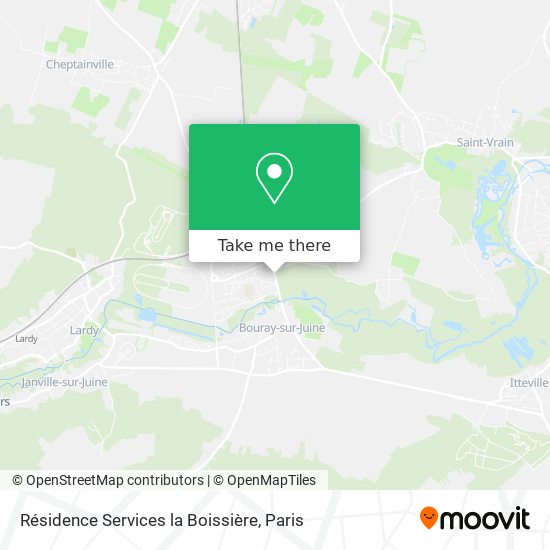 Mapa Résidence Services la Boissière