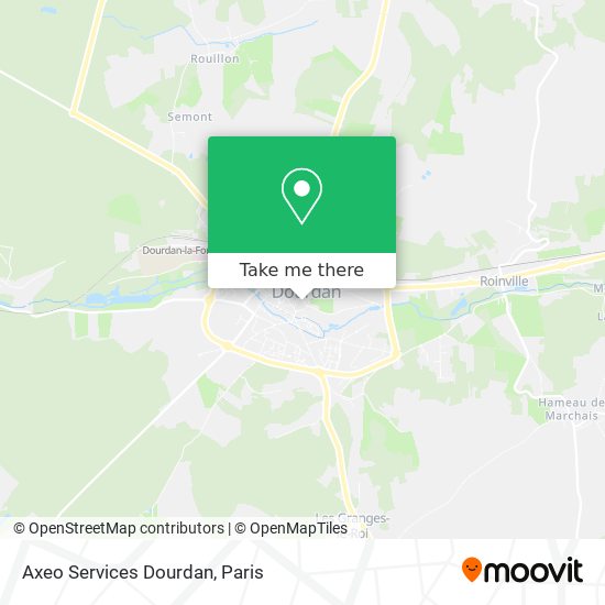 Axeo Services Dourdan map