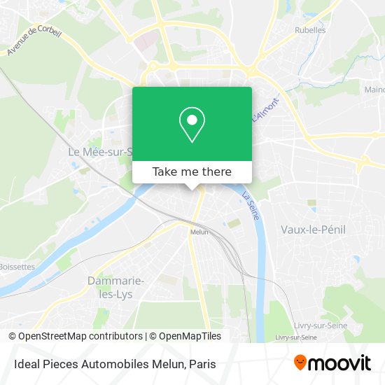 Ideal Pieces Automobiles Melun map