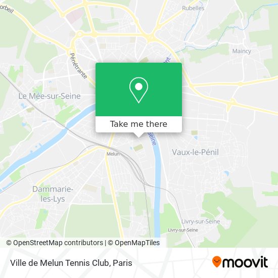 Ville de Melun Tennis Club map