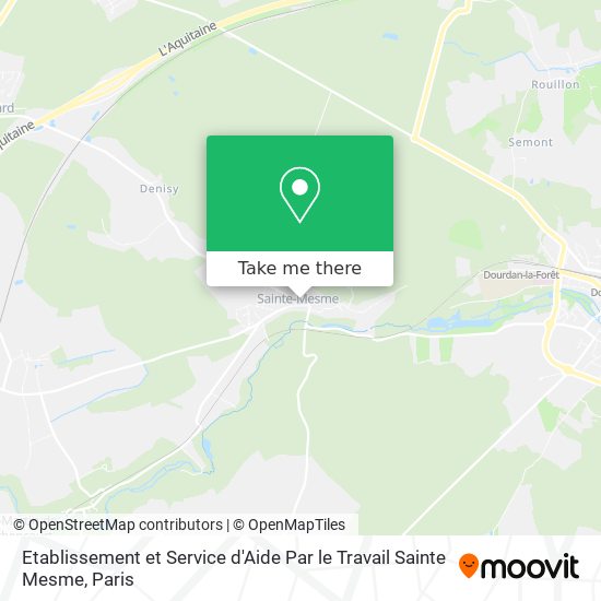 Etablissement et Service d'Aide Par le Travail Sainte Mesme map