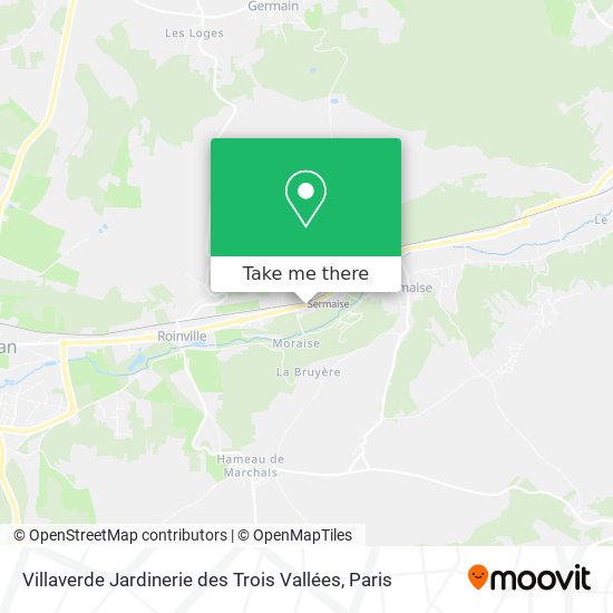 Villaverde Jardinerie des Trois Vallées map