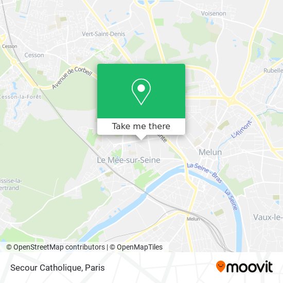 Secour Catholique map