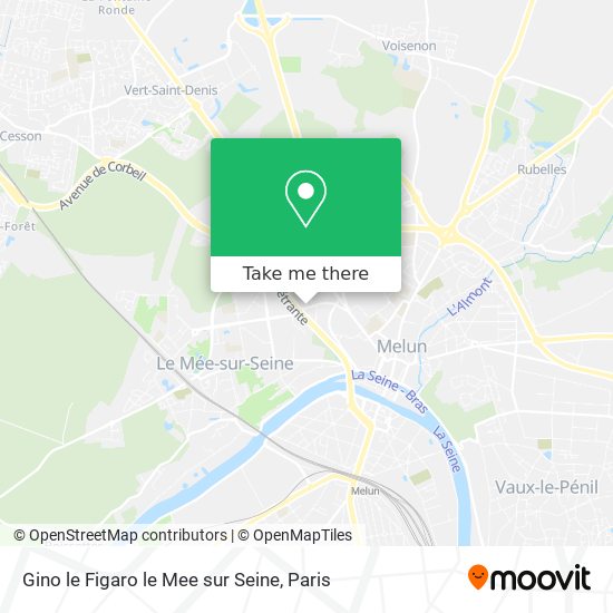 Gino le Figaro le Mee sur Seine map