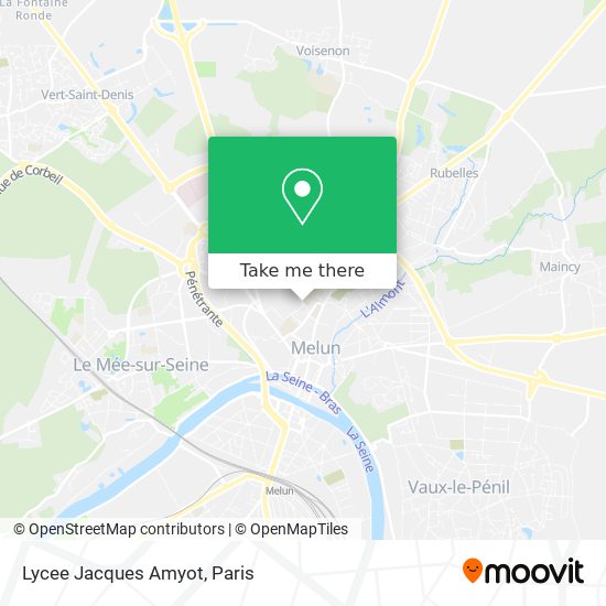 Mapa Lycee Jacques Amyot