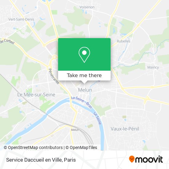 Service Daccueil en Ville map