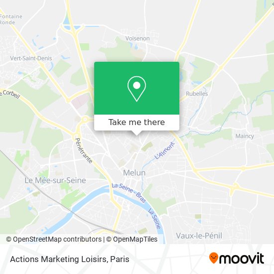 Actions Marketing Loisirs map