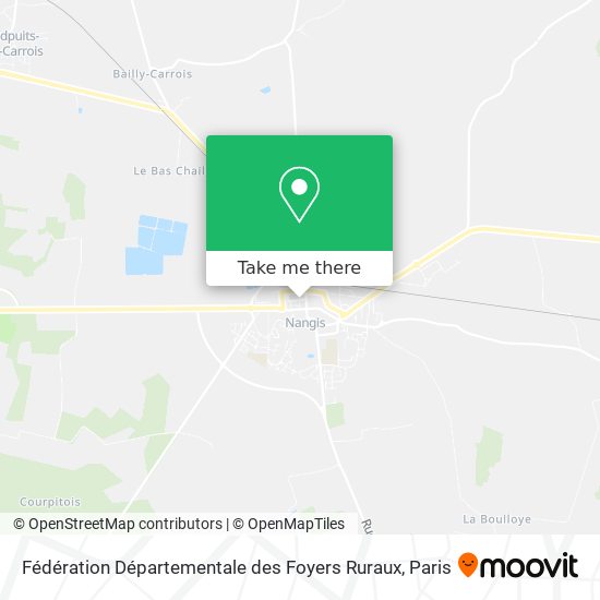 Mapa Fédération Départementale des Foyers Ruraux