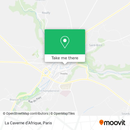 La Caverne d'Afrique map