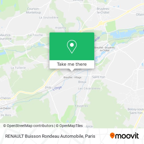 Mapa RENAULT Buisson Rondeau Automobile