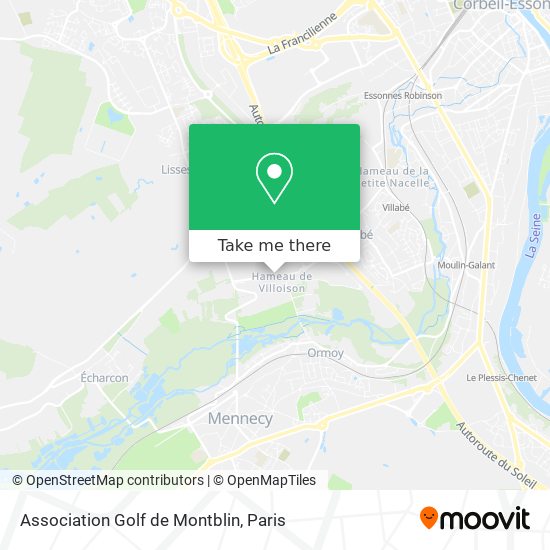 Association Golf de Montblin map