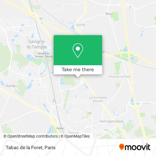 Tabac de la Foret map