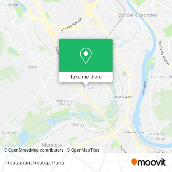 Restaurant Restop map