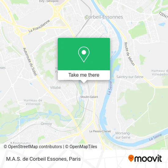 M.A.S. de Corbeil Essones map