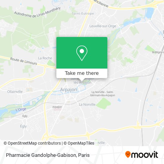 Mapa Pharmacie Gandolphe-Gabison