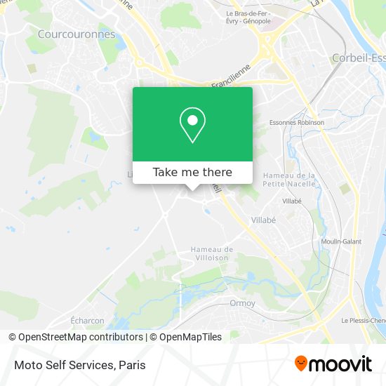 Moto Self Services map