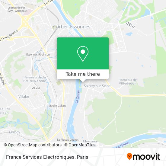 France Services Electroniques map