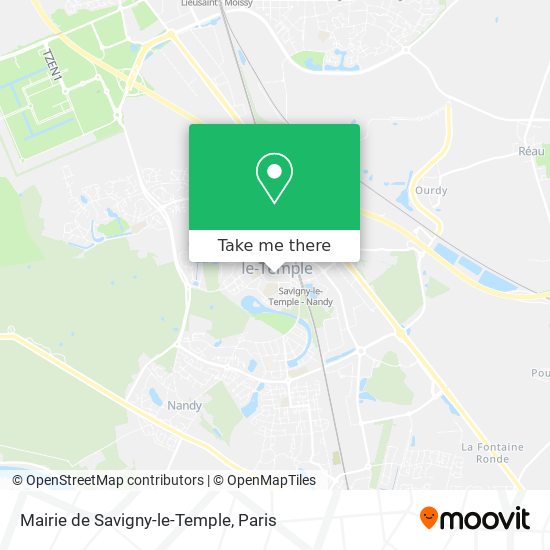 Mapa Mairie de Savigny-le-Temple
