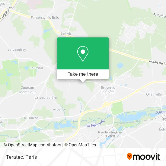 Teratec map