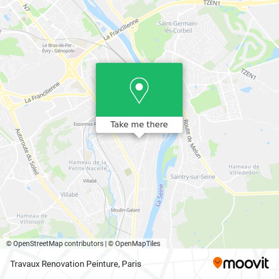 Travaux Renovation Peinture map